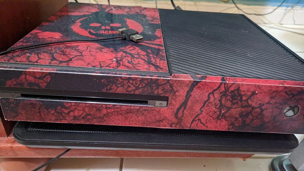Xbox One Fat Black Piano Envelopado - Foto 5