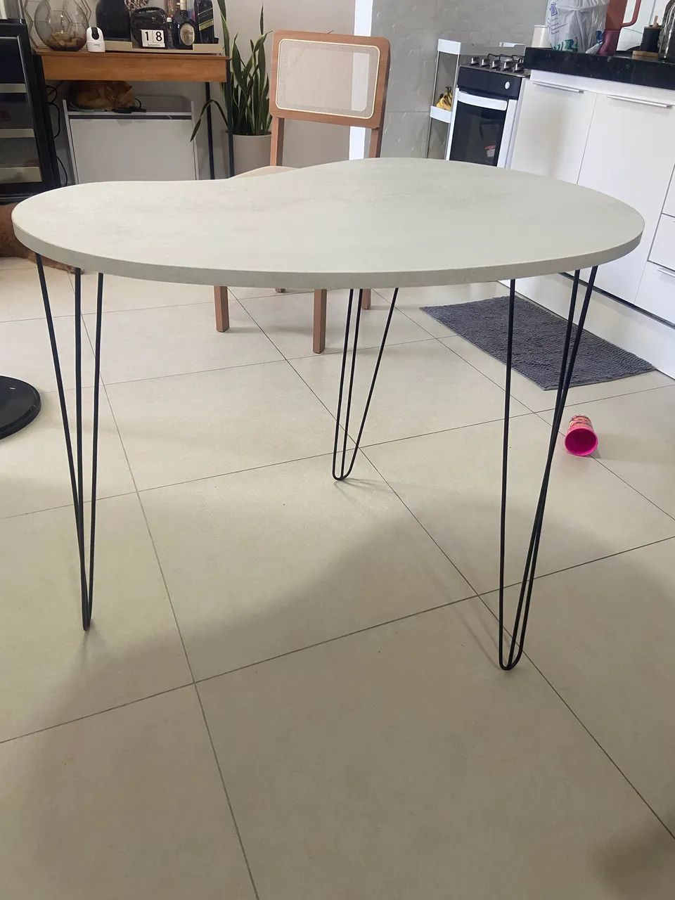 Mesa Orgânica 90x60 Estilo Mesa de Canto Home Office