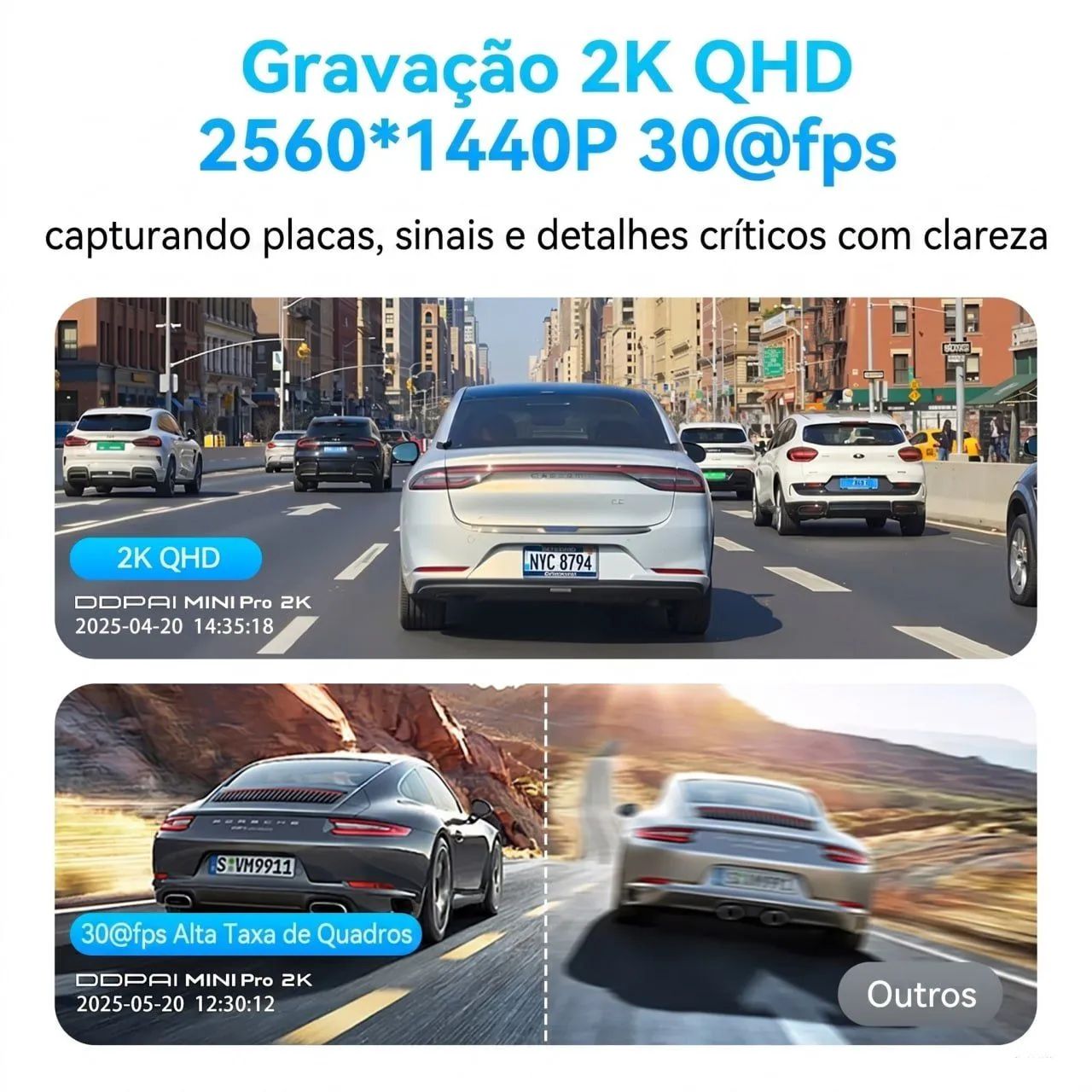 Câmera Veicular DDPai Mini Pro 2K  ? Nova com Garantia  - Foto 3