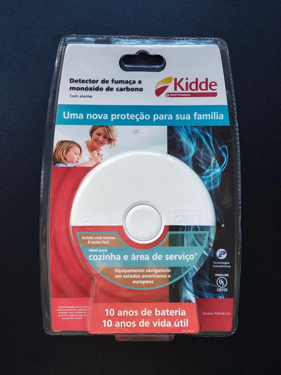 Detector de Fumaça e Monóxido de Carbono Kidde