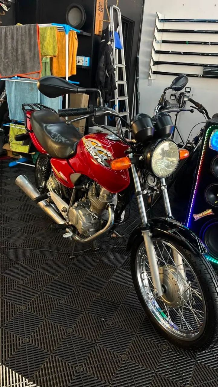 Moto 125 vermelha 2002 - Foto 5