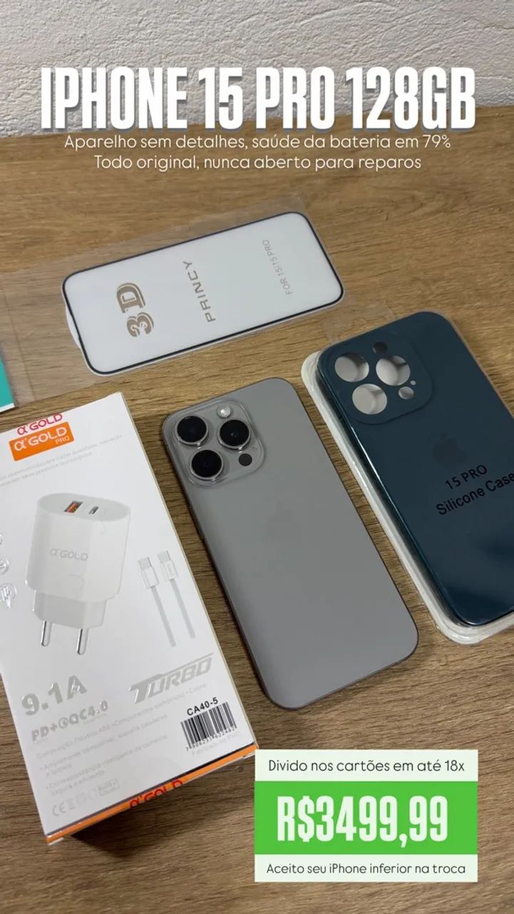 Vendo IPhone 15 Pro 128GB Titanium Natural - Celulares e