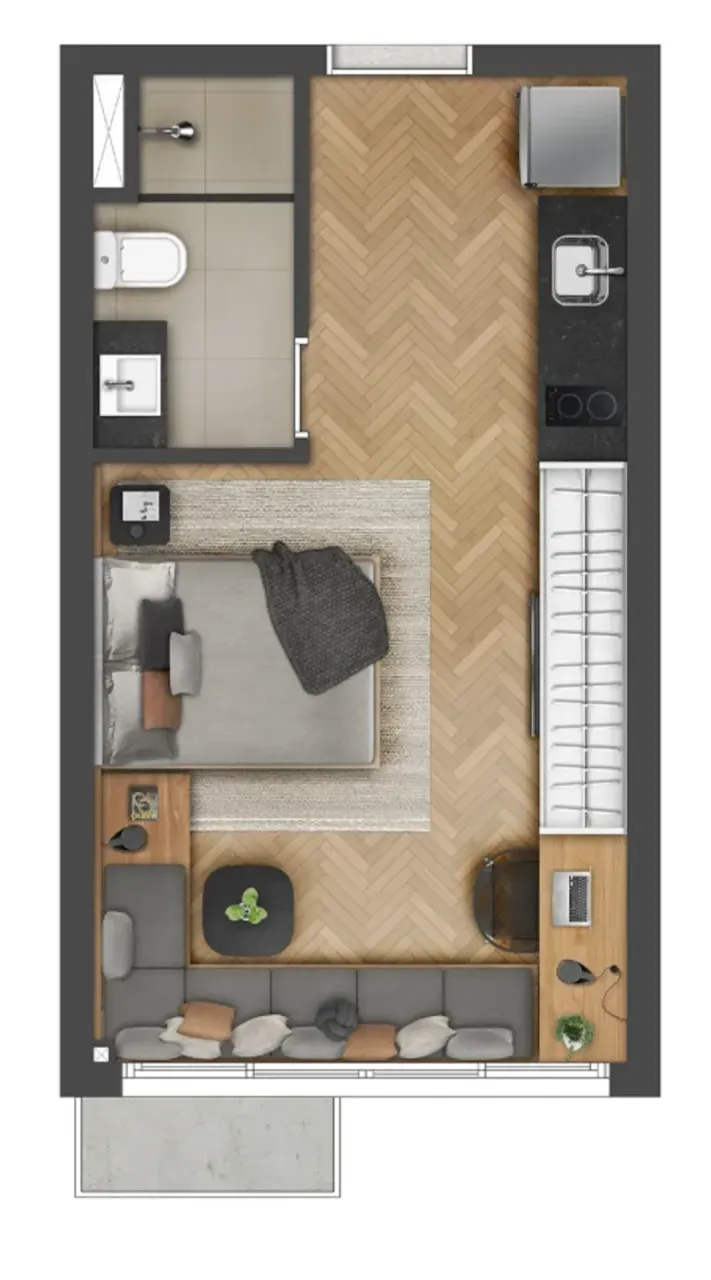 PLANTA 27m²