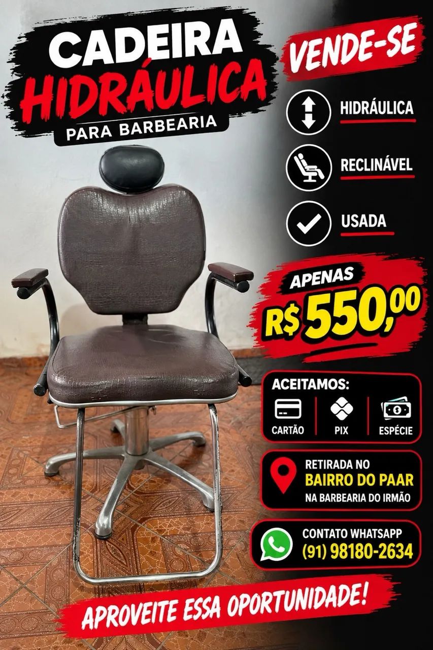 Cadeira Barbearia/salão - Foto 5