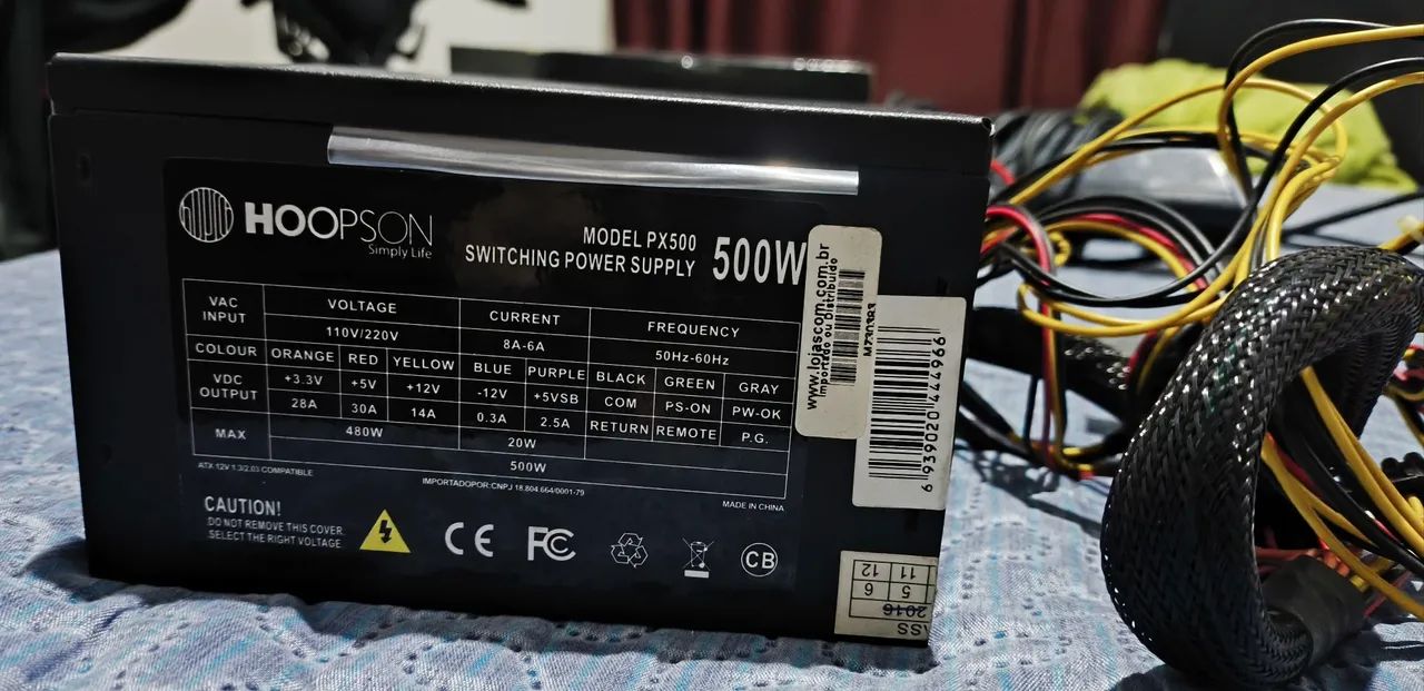 Fonte Hoopsom 500w - Foto 3