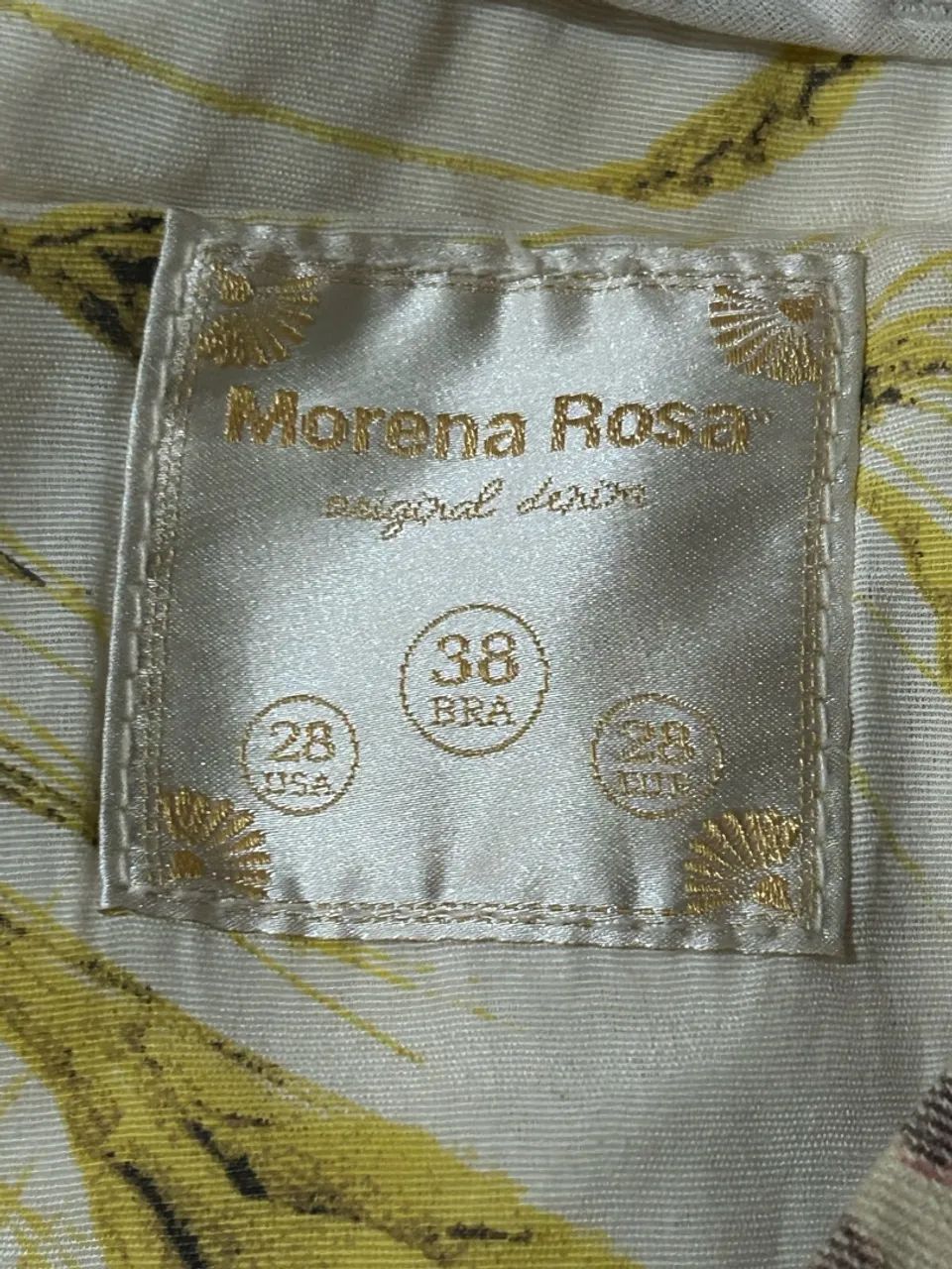 calça jeans morena rosa estampada 38 - Foto 3