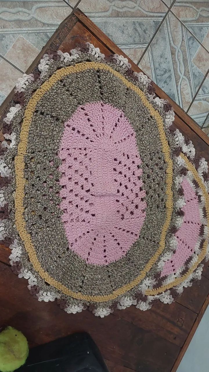 Tapete crochê feito à mão  - Foto 5