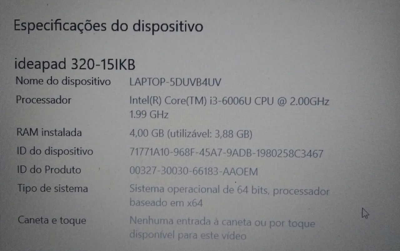NOTEBOOK LENOVO IDEAPAD 320  - Foto 4