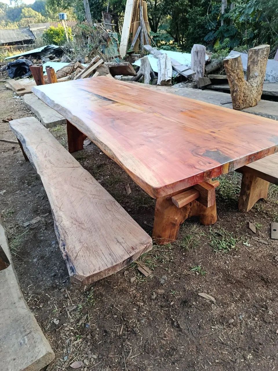 Mesa grande de madeira  - Foto 5