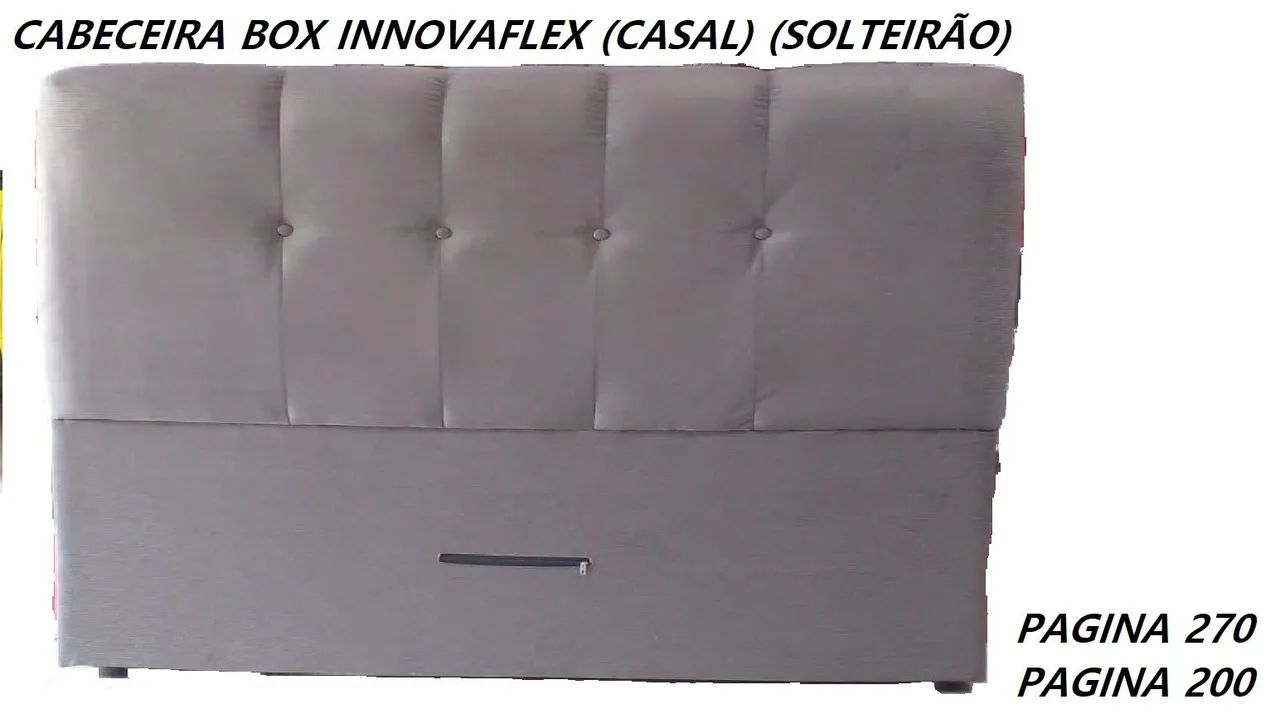 Cabeceira casal estofada em sued 