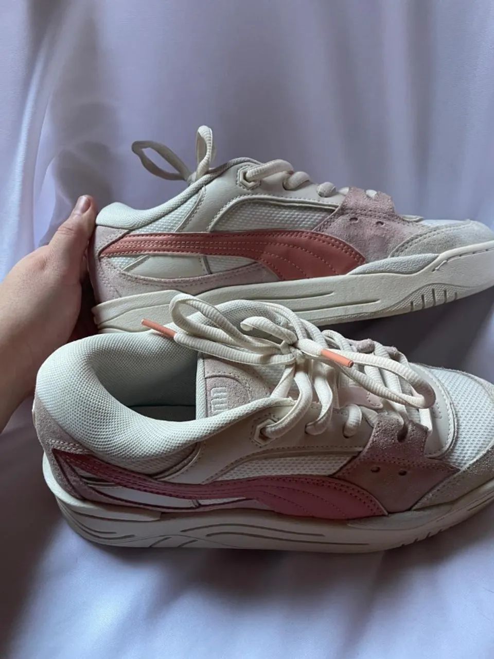 TÊNIS PUMA 180 ROSA E BRANCO NOVO - Foto 5