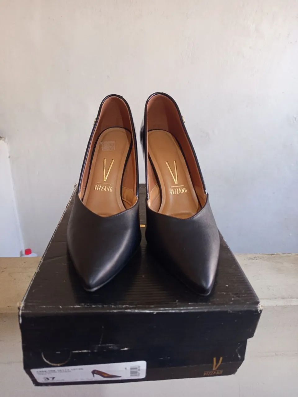 Scarpin preto Vizzano 37 - Foto 3