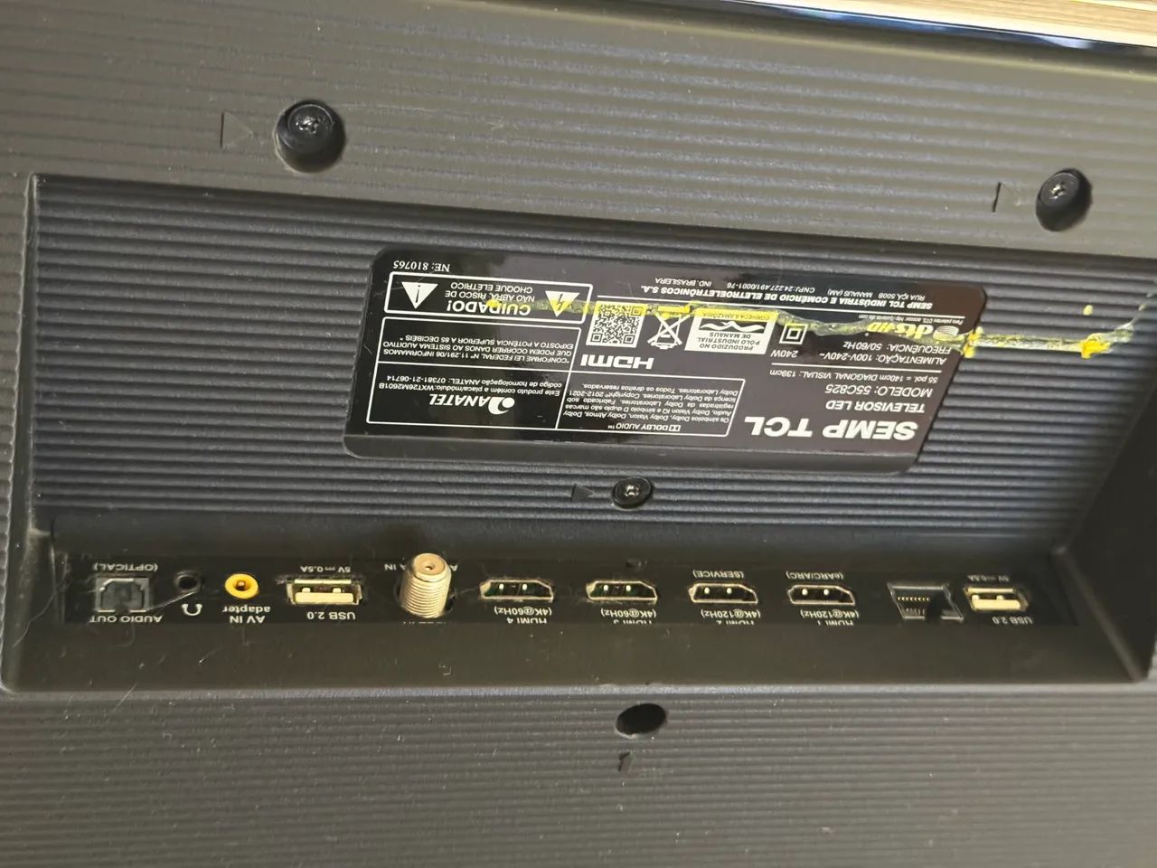 TV TCL C825 55pol - Com defeito - Foto 3