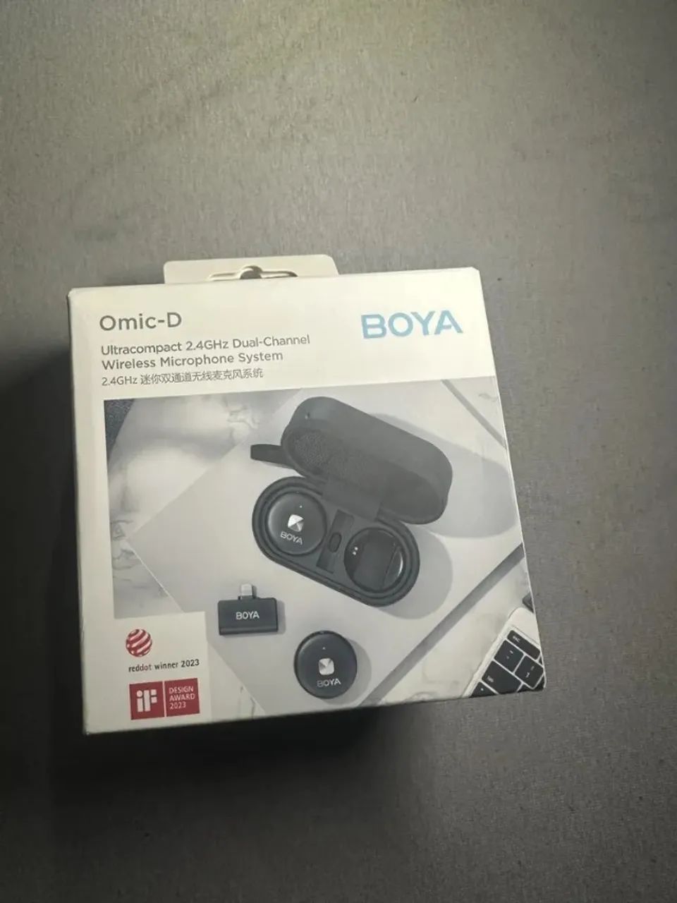 Microfone Lapela Boya Omic-d 2,4g Compatível Com Iphone423877797122549762