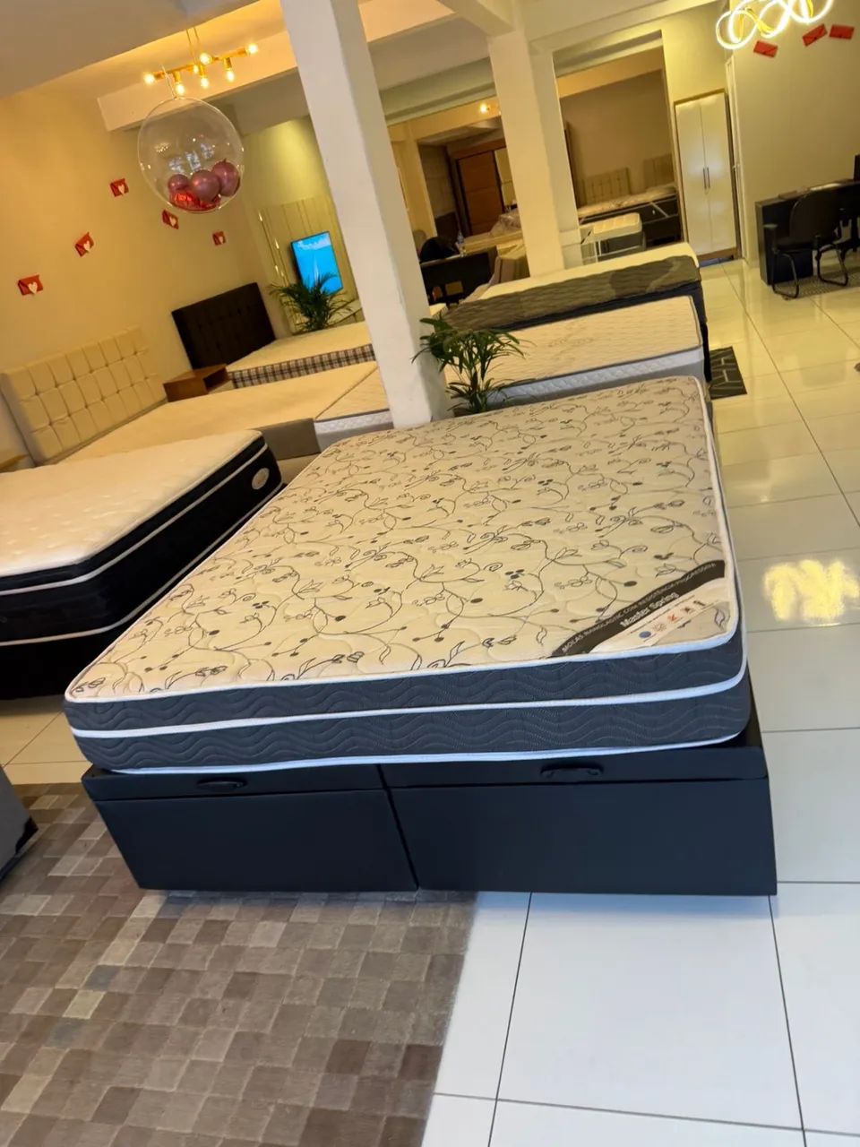 Cama BAÚ QUEEN COM COLCHÃO QUEEN ORTOBOM  - Foto 3