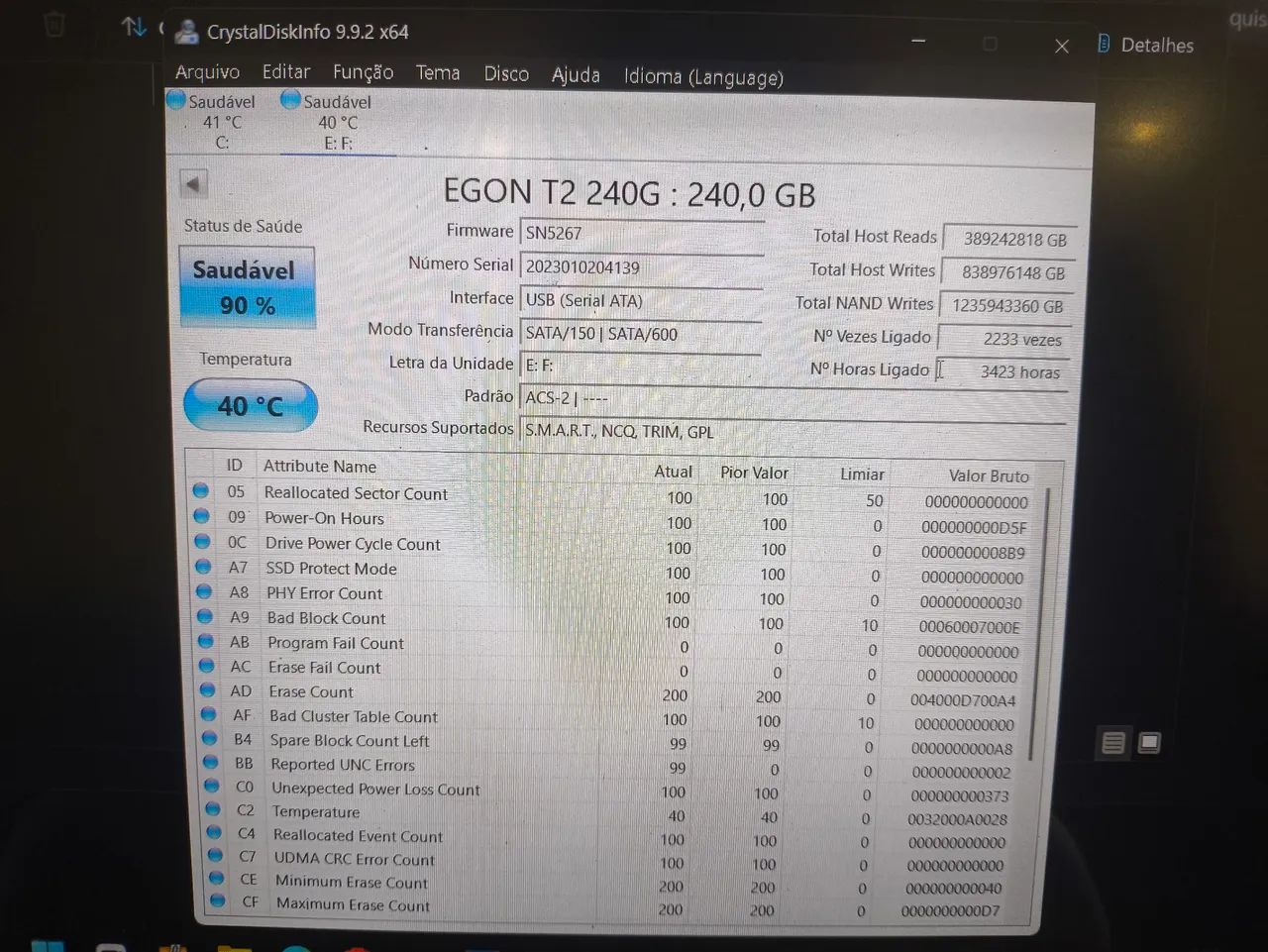 SSD EGON T2 TARGET (240GB) - Foto 2