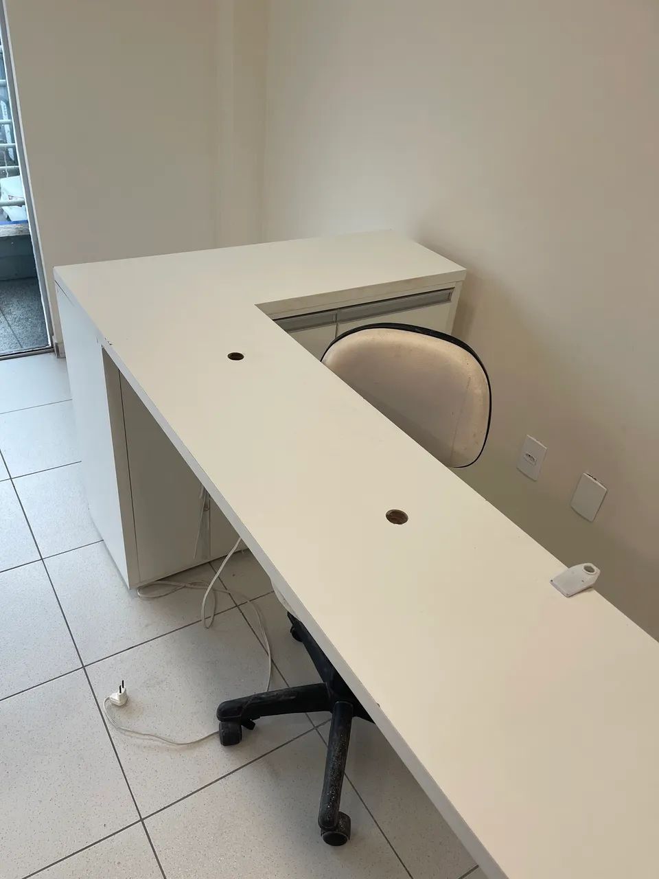 Mesa de MDF manicure/escritório em L - Foto 5
