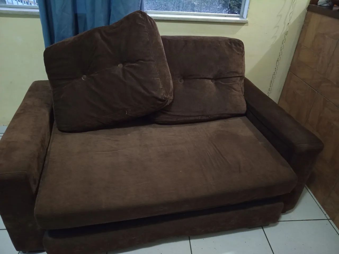 Sofá cama  seminovo  praticamente nunca usado  - Foto 5