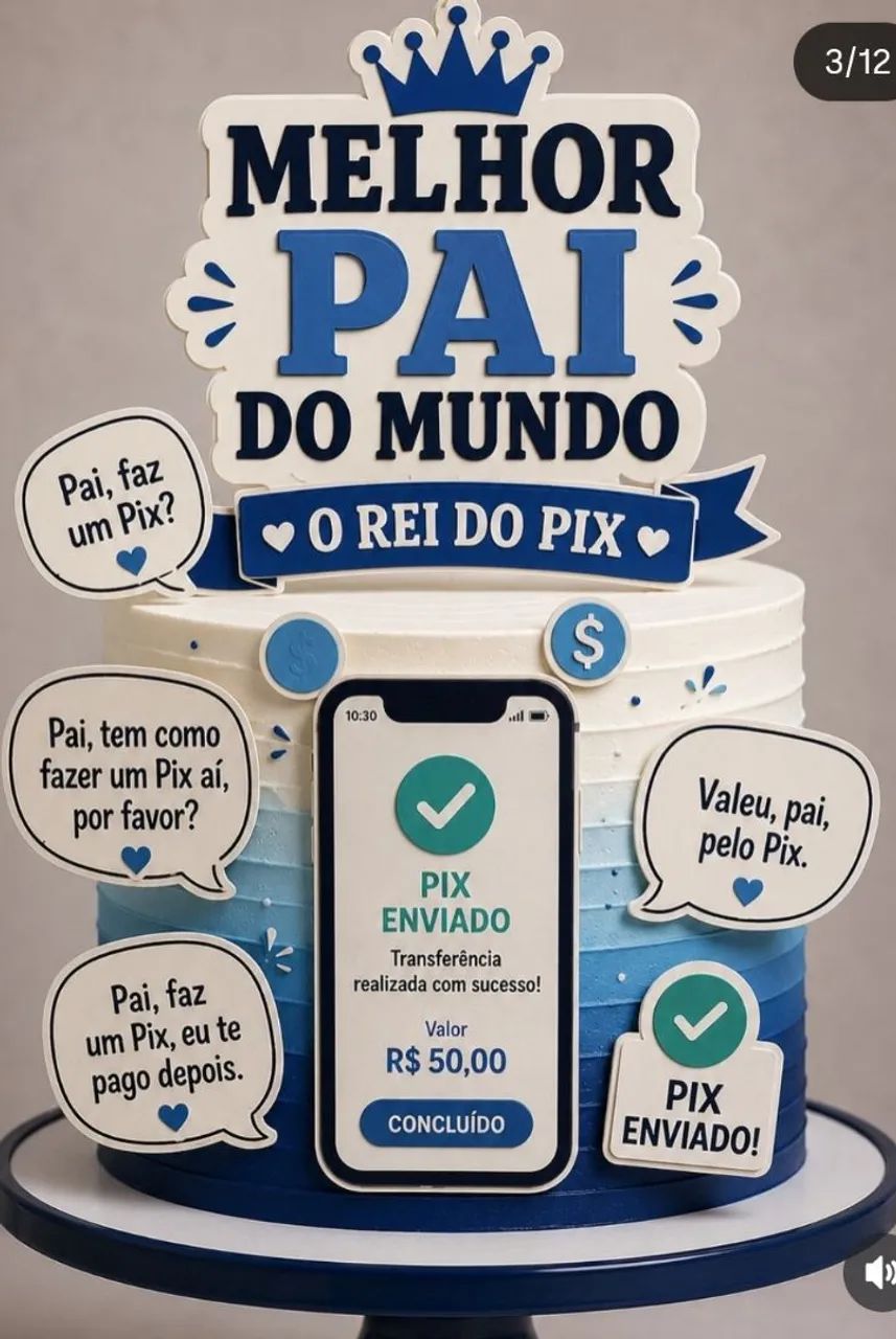 Bolo dia dos pais