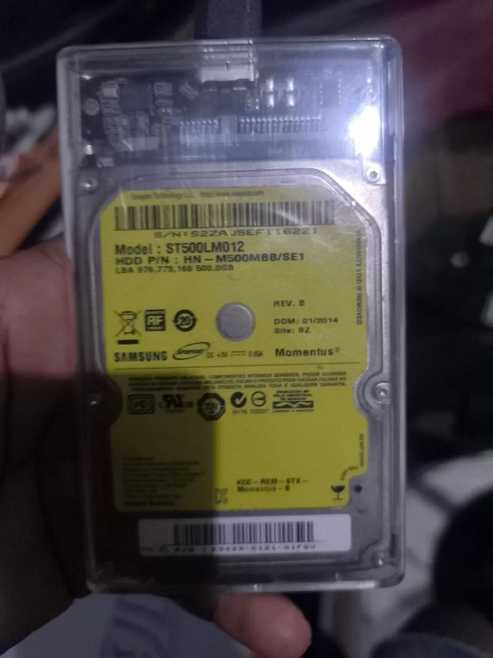Vende-se HD externo 500 GB Samsung com Case - Foto 2