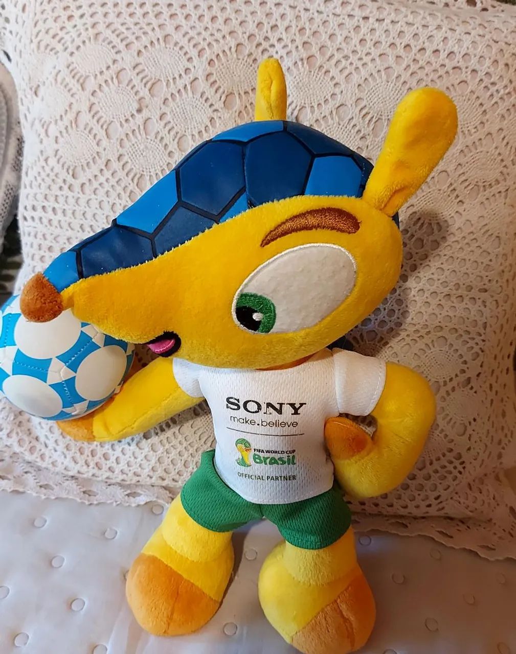 Boneco Fuleco e  Boneco Vinicius  Olimpiadas em pelucia usados - Foto 5