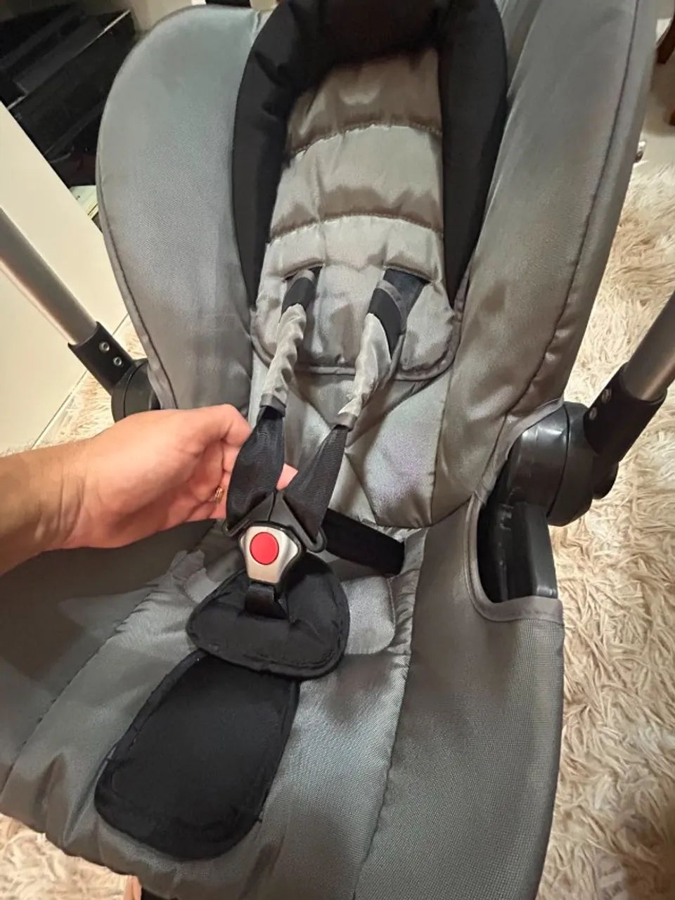 Carrinho de Bebê Kiddo Eclipse 5218 + Bebê Conforto | Estado de Novo - Foto 4