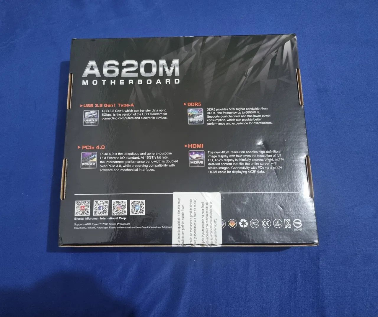 Placa Mãe BioStar A620 MS - AMD Ryzen AM5 - Foto 2