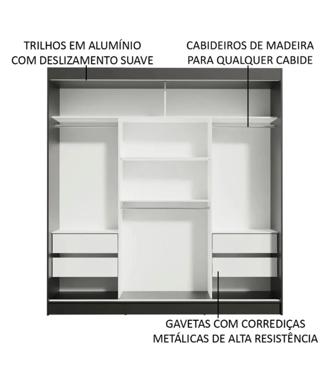 Guarda roupas 3 portas  - Foto 3
