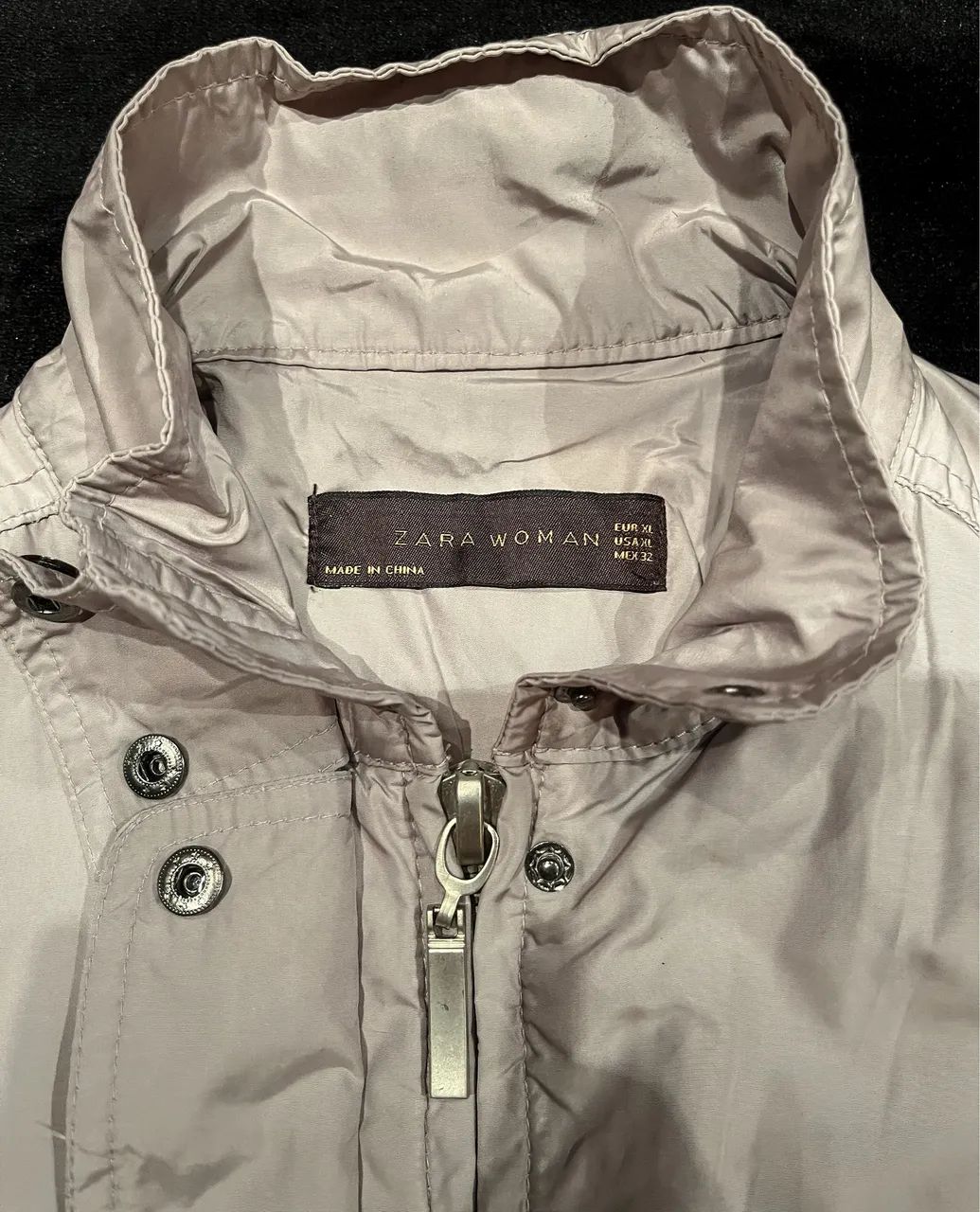 Jaqueta Parka Nude/Caqui - Foto 4