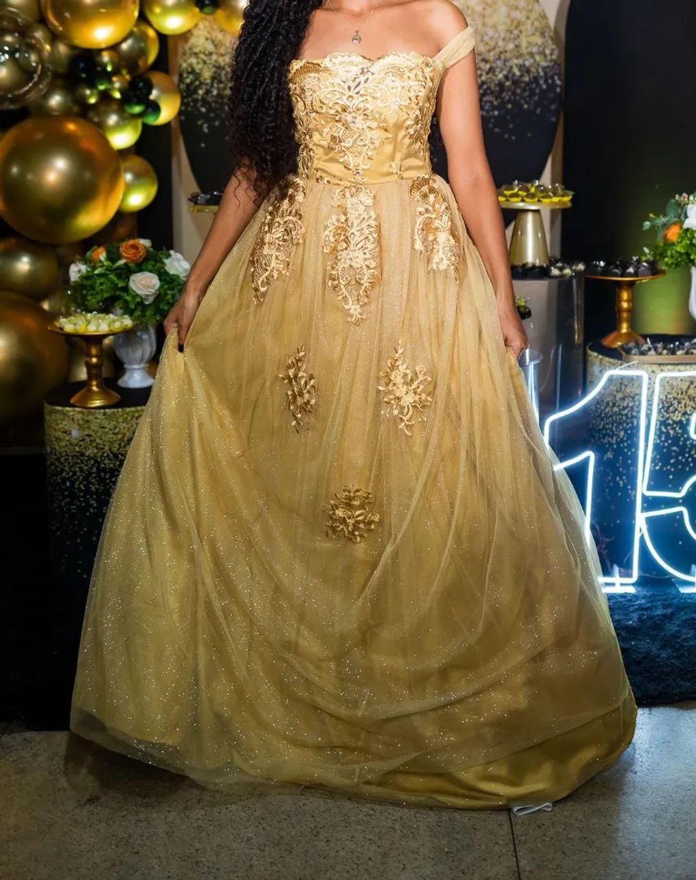 Vestido de festa dourado  - Foto 2