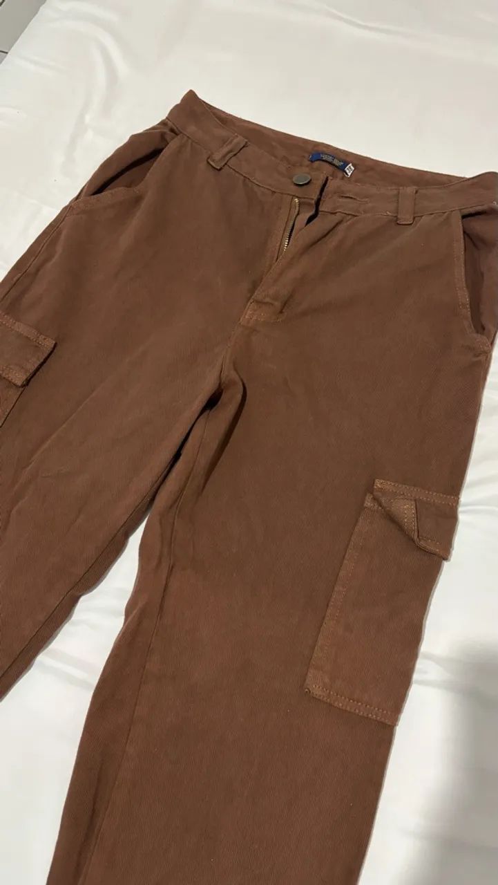 Calça Cargo Marrom