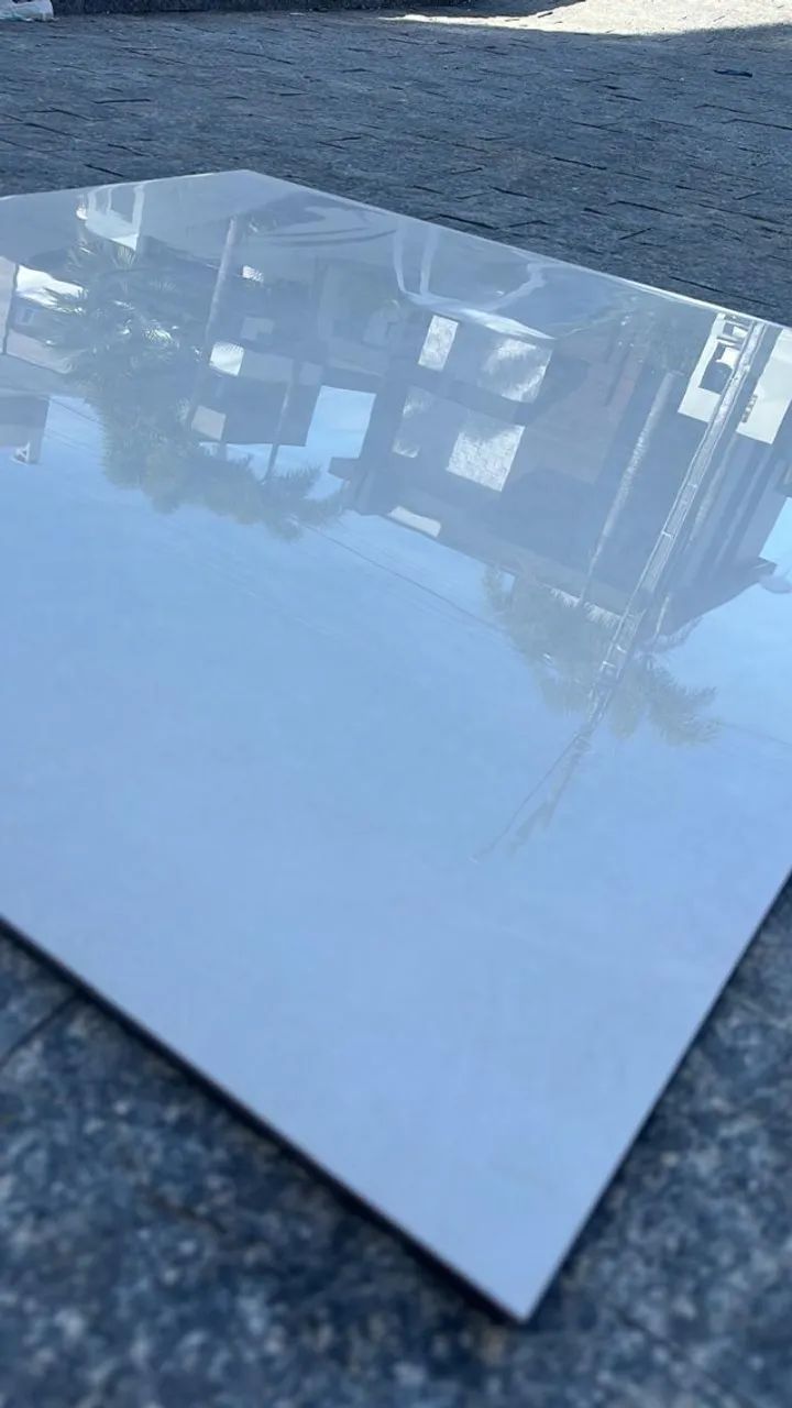 Porcelanato Bege Claro 94x94 Polido Novo (Preço 30% abaixo da loja) - Foto 3