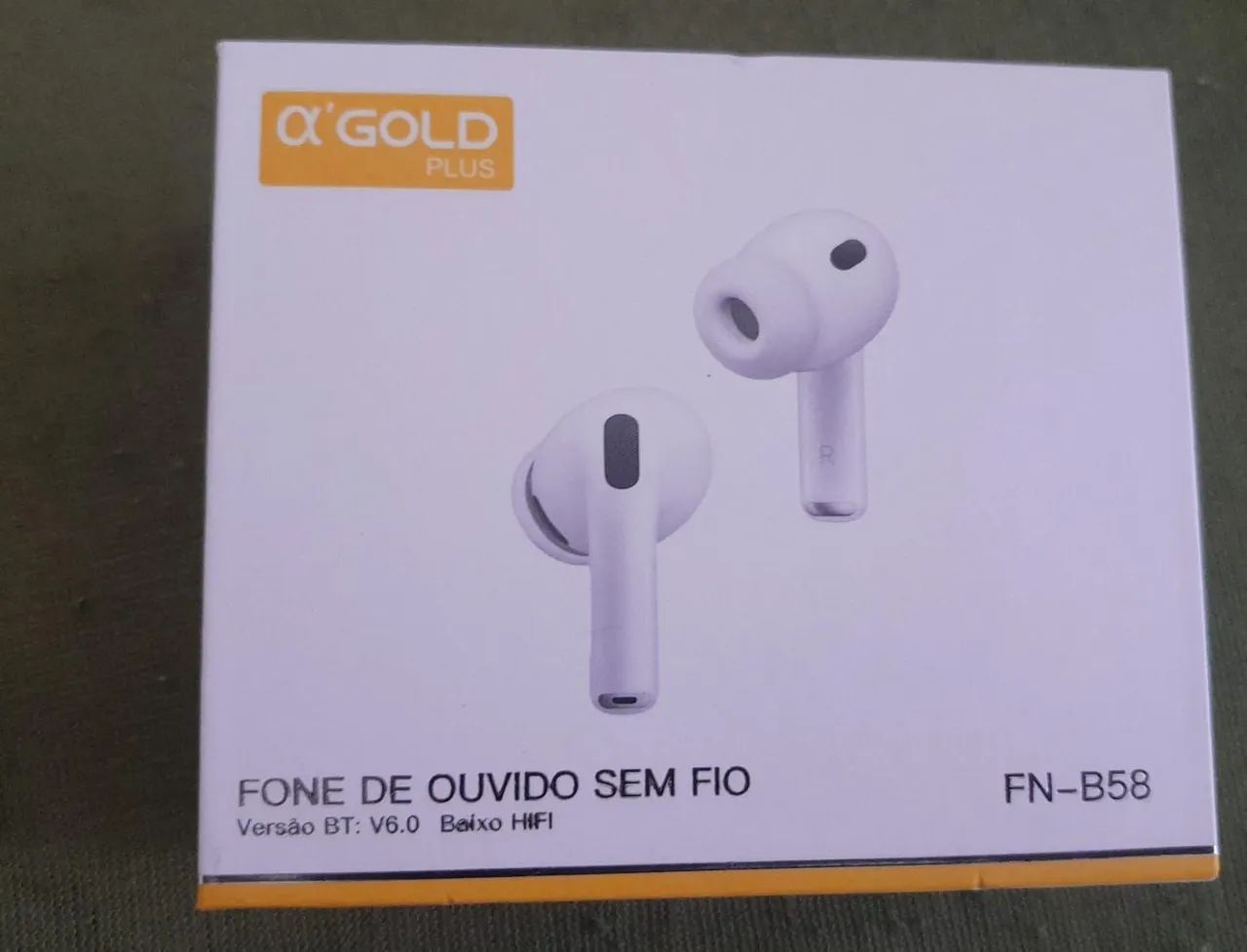 Fones de ouvido Bluetooth alpha gold