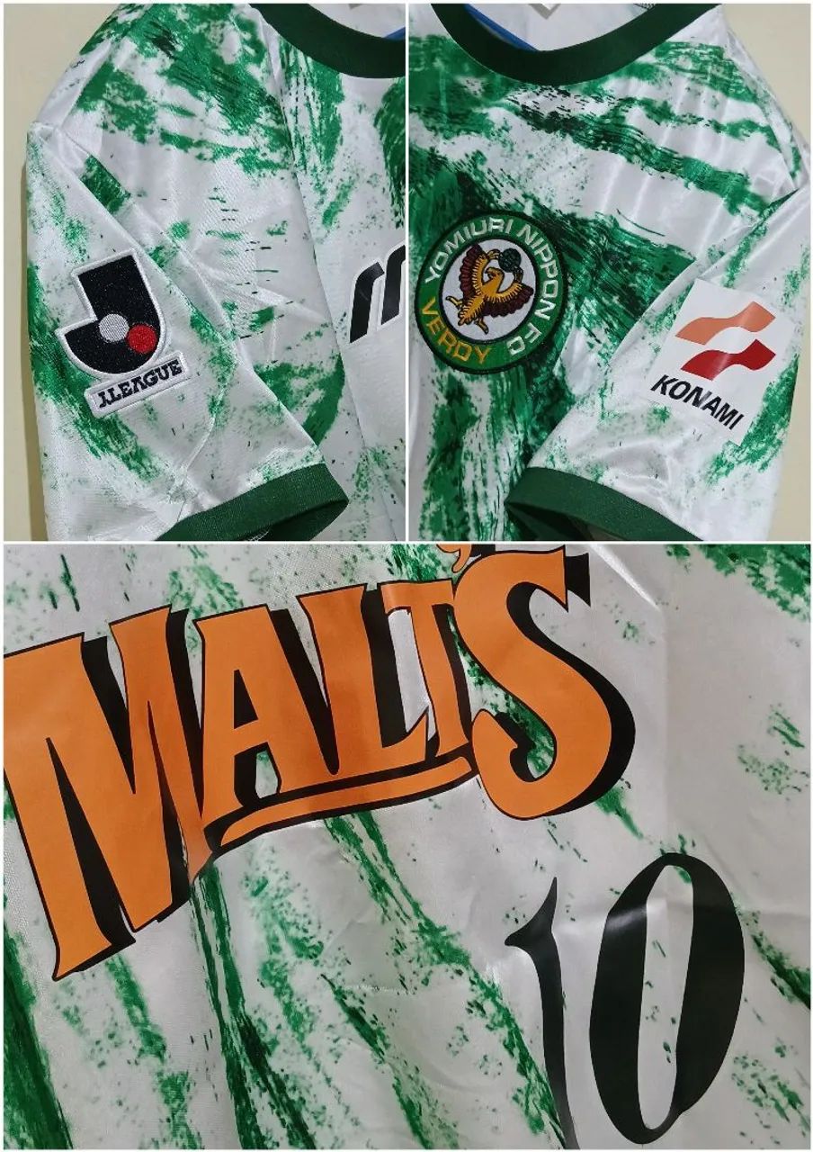 Camisa Verdy Kawasaki Tokyo 1994/1995 J League Home ou Away Década