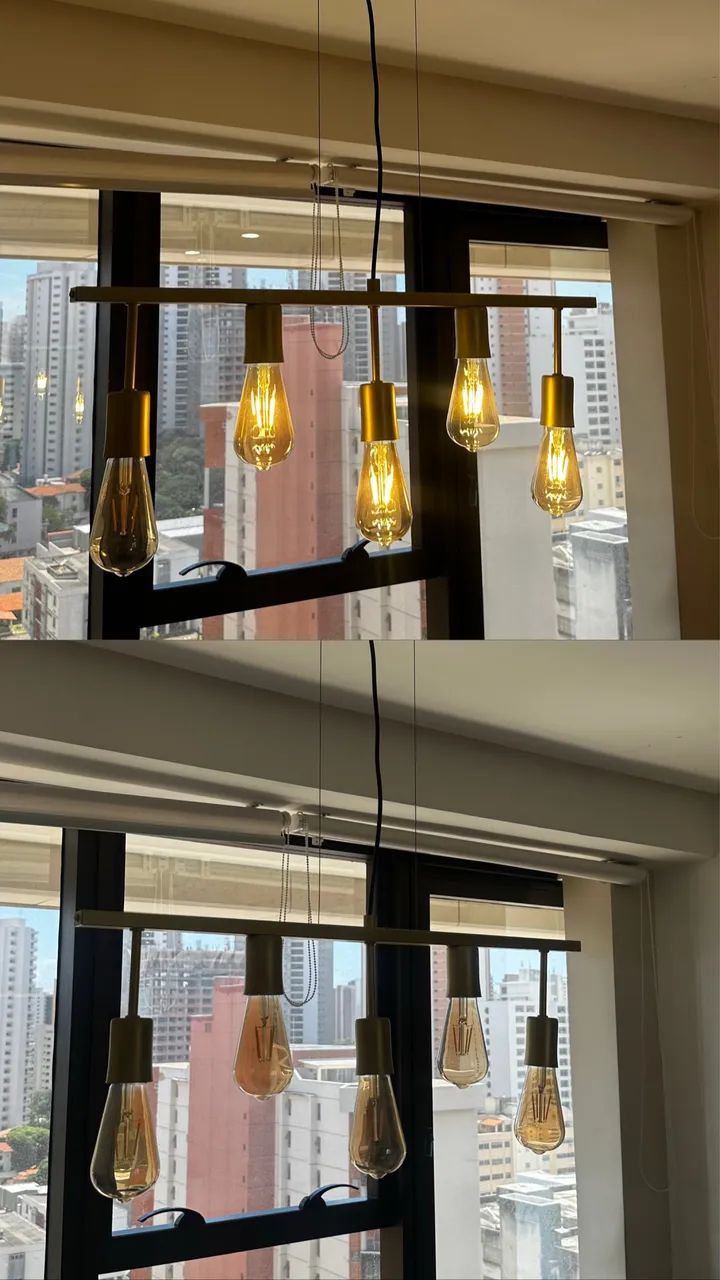 Lustres decorativos para recepção e clínicas.