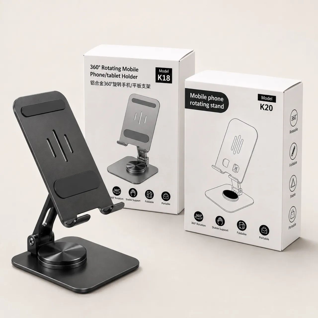 ? Suporte Dobrável para Celular e Tablet ? 360° - Foto 2