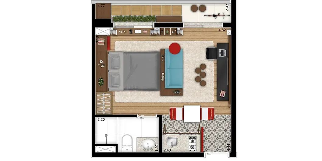 UNIDADE DE 28, 35 E 51 MTS² - DIRETO DA CONSTRUTORA - OPORTUNIDADE - Foto 4