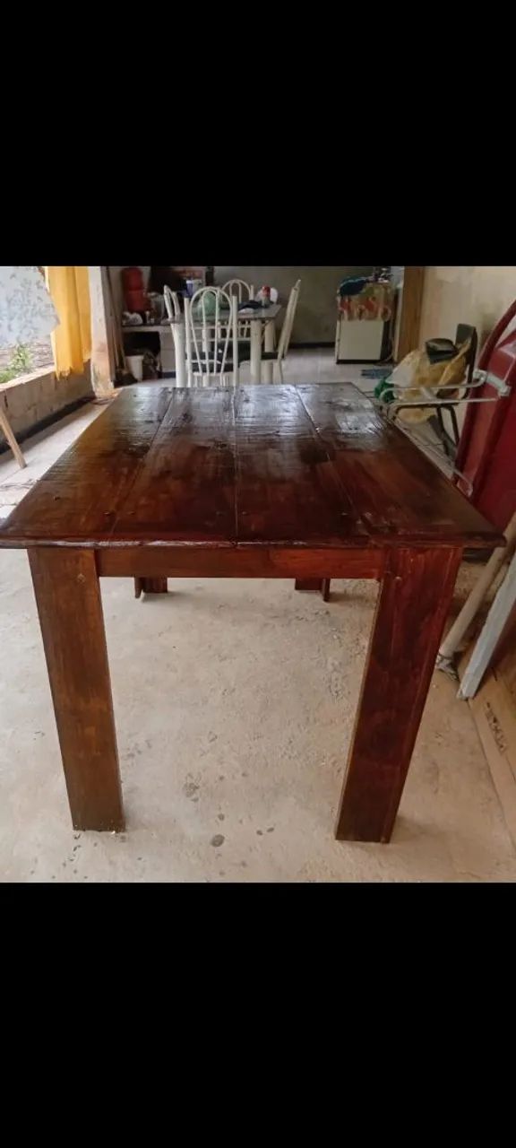 Mesa de madeira maciça Pinus  - Foto 2