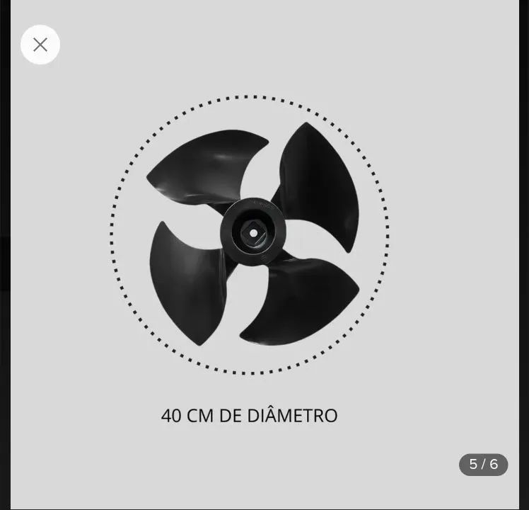 Hélice Ventisol Climatizador 45/70/100l 4 Pás 40cm Multimarc - Foto 2