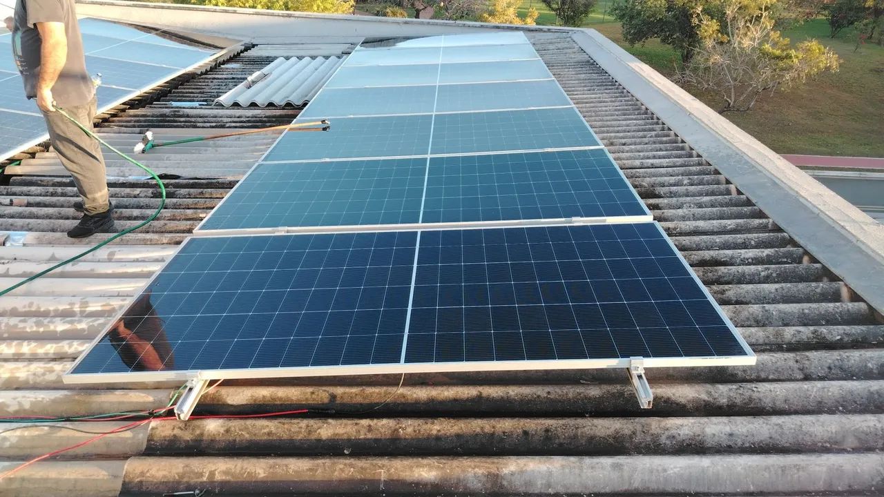 Energia solar limpeza, instalação.  - Foto 2