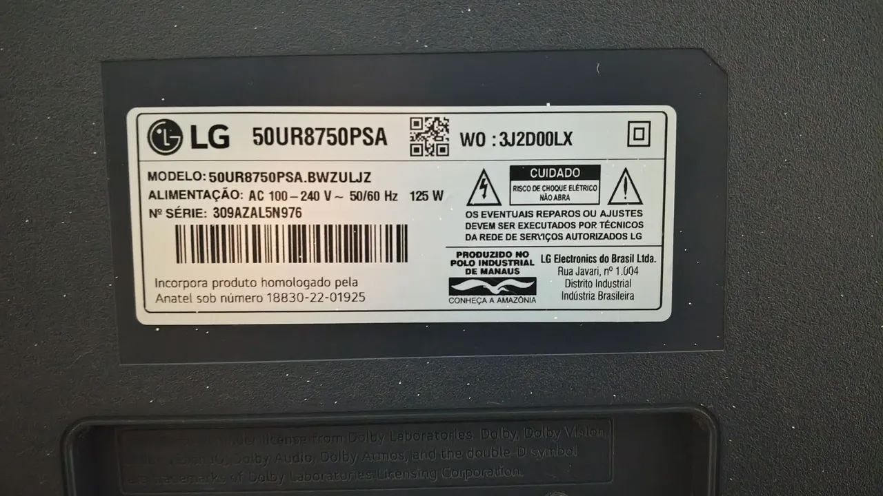LG Smart " LED 4K UHD 50UR8750PSA (COM DEFEITO) - Foto 3