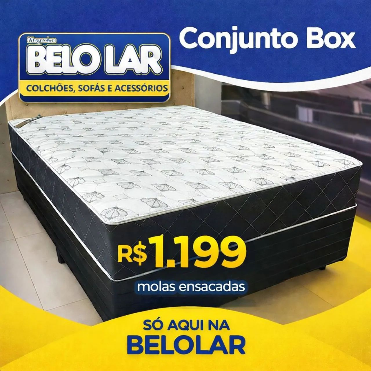 Conjunto box molas ensacadas 