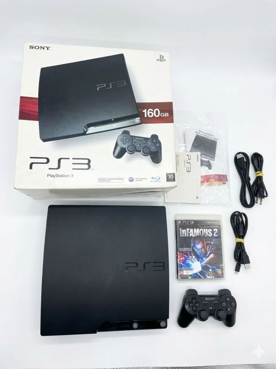 Ps3 Slim 160Gb - Todo Original - Impecável - Consoles de Vídeo