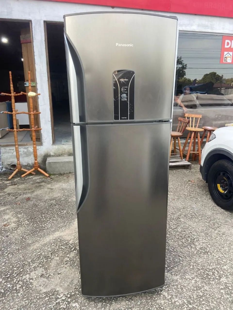 Geladeira Panasonic frost free Inox - Geladeiras e Freezers
