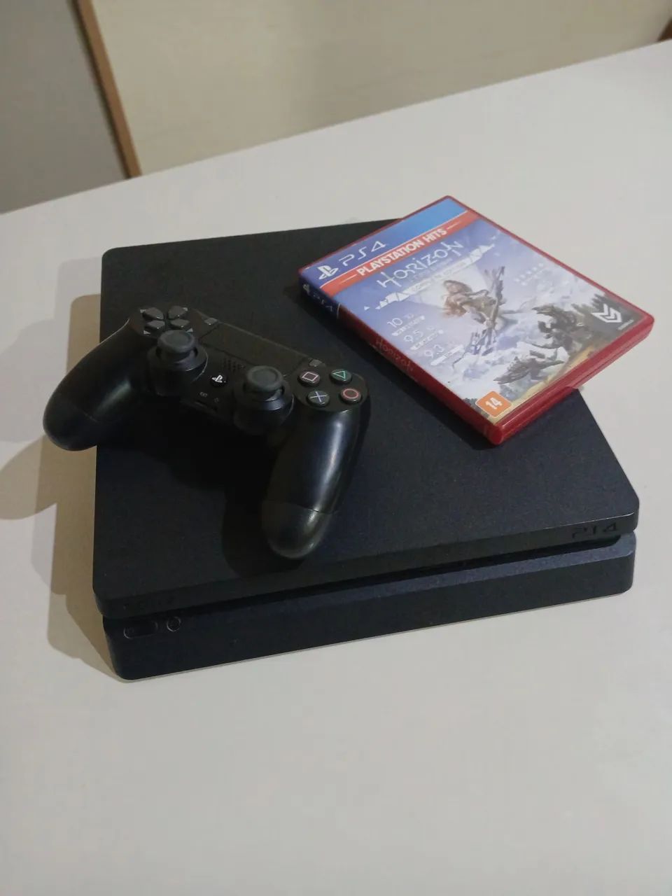PS4 Slim, com controle, jogo e caixa original - Foto 3