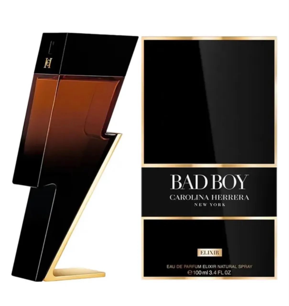 Perfume Carolina Herrera Bad Boy Elixir EDT 100mL - Masculino Original Novo Lacrado - Foto 2
