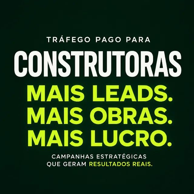 Trafégo Pago para Construtoras
