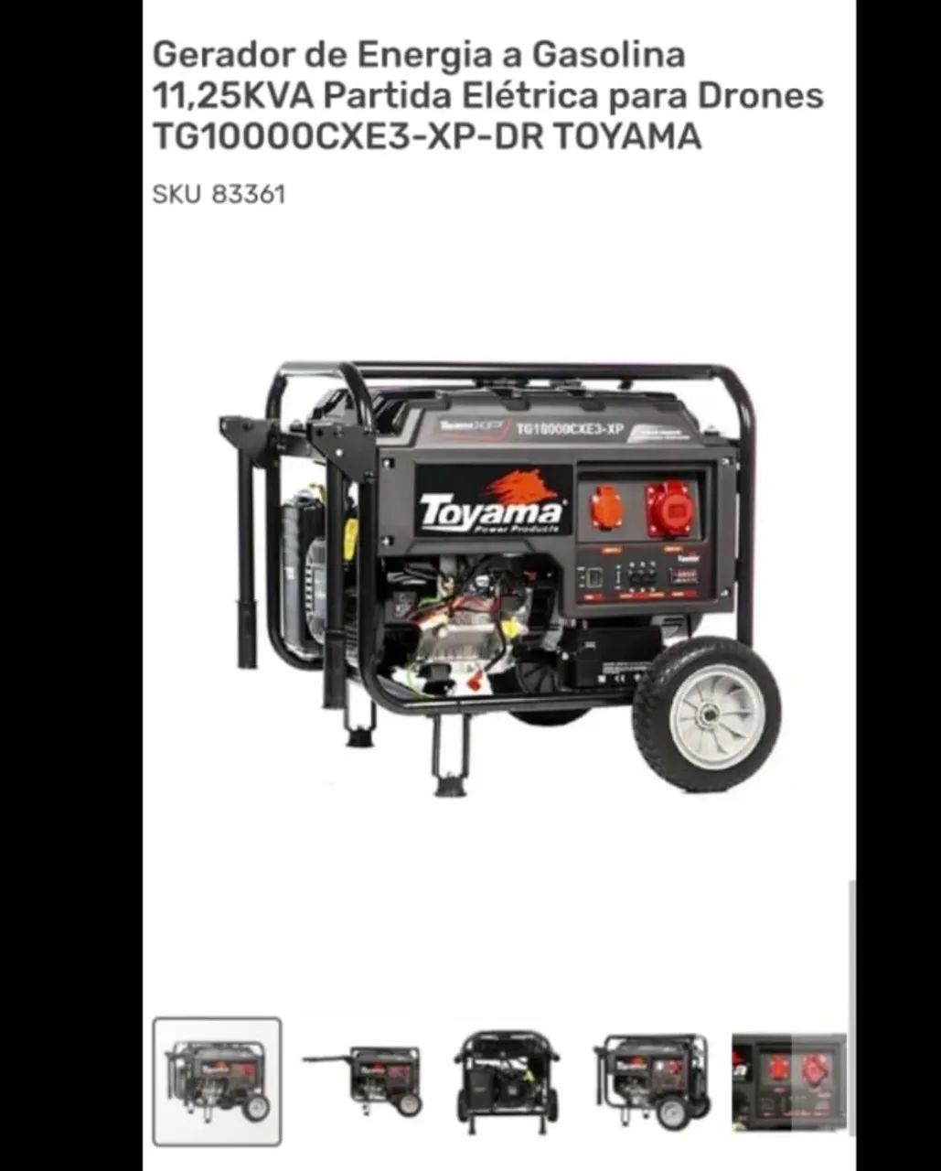 Gerador Toyama 11,25kva
