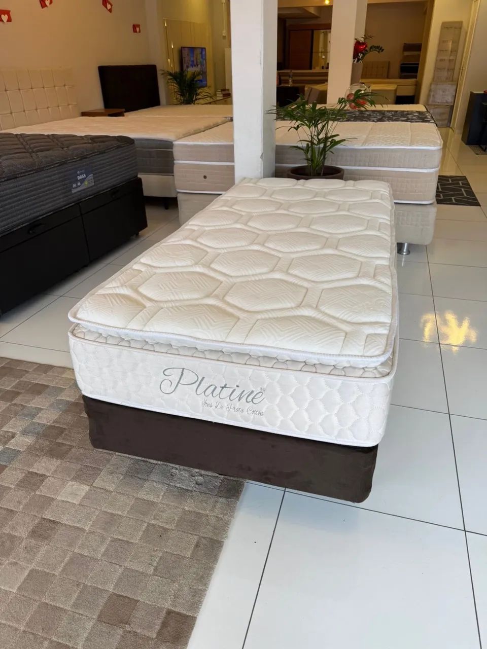 Cama box Solteiro com colchão SOLTEIRO - Entrego  - Foto 2