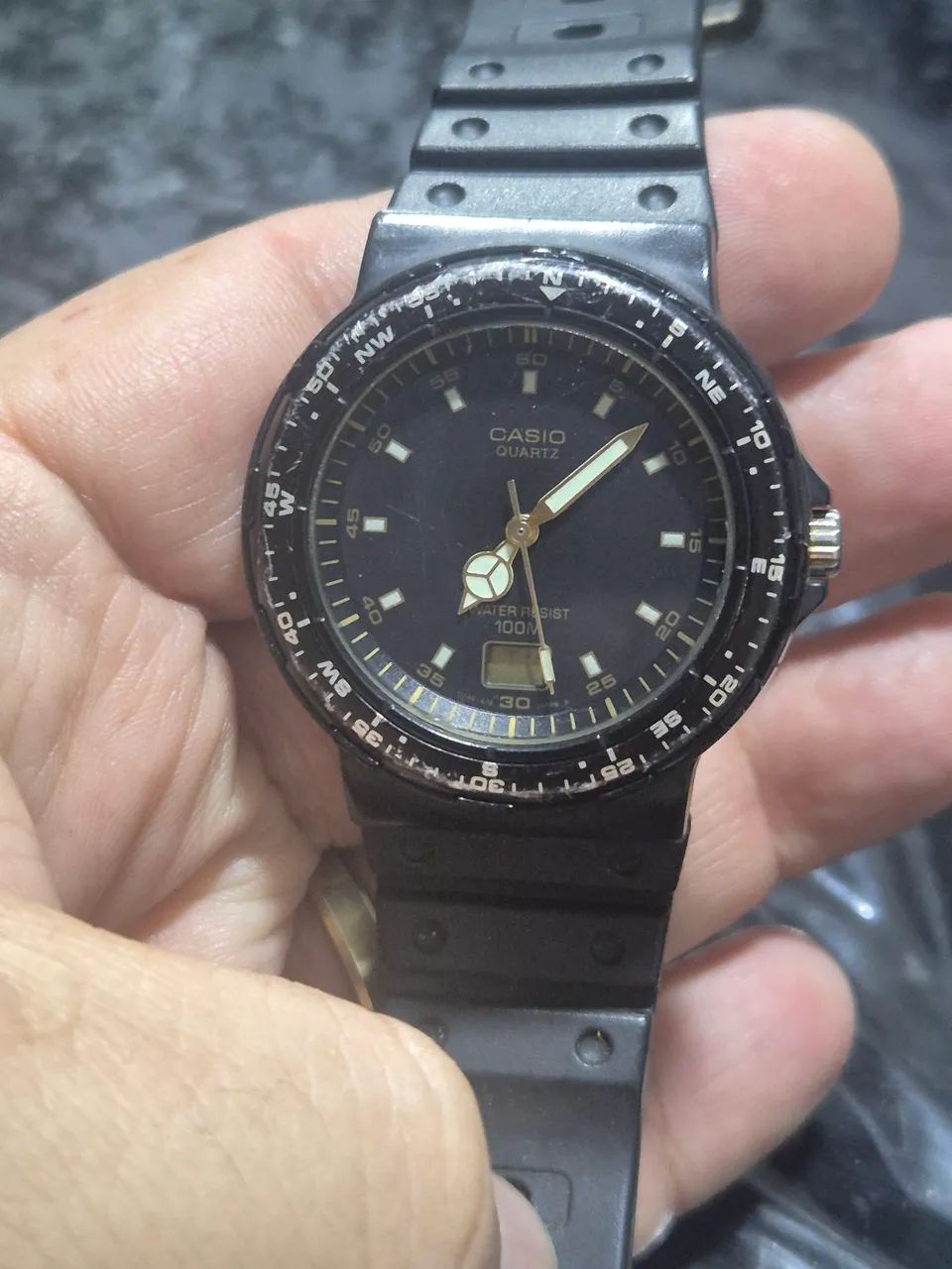 Relógio CASIO  MLW-200  ANADIGI  100 METROS   -   FUNCIONANDO PERFEITAMENTE - Foto 5